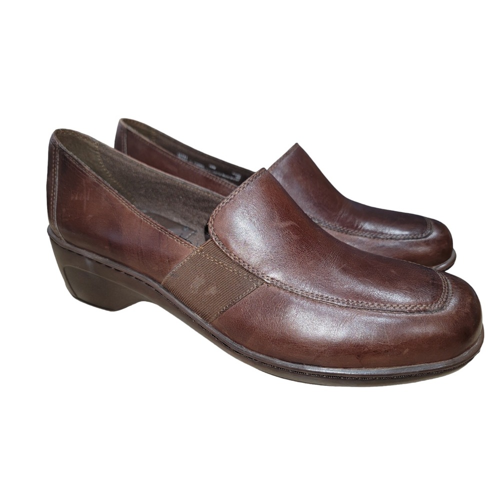 Clarks Susannah Women's Brown Leather Slip On Comfort Loafer Casual Shoes 10 M